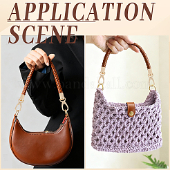 2 Stück Taschengriffe aus PU-Leder&nbsp;DIY-CL0001-95A