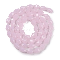 Chapelets de perles en verre d'imitation jade électrolytique&nbsp;EGLA-N013-J4mm-D01