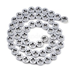 Galvanisierte synthetische nichtmagnetische Hämatitperlenstränge&nbsp;G-K375-A01-01