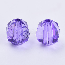 Perles en acrylique transparente&nbsp;TACR-Q256-8mm-V50