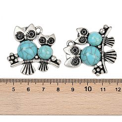 Pendentifs en résine imitation turquoise&nbsp;FIND-C068-23AS