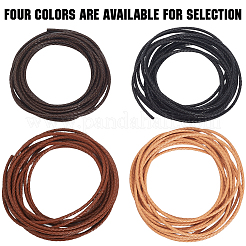 Cordino rotondo intrecciato in pelle bovina da 5 m per lettere&nbsp;WL-GF0001-34B-02