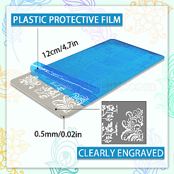 DIY-Nagelkunst-Vorlagen aus Edelstahl&nbsp;MRMJ-WH0092-035