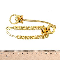 Messing-Armbänder mit Mikropflaster und Zirkonia&nbsp;BJEW-C085-01G
