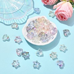 70pcs 14 Arten transparente Acrylperlen&nbsp;MACR-CJ0002-08