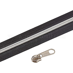 Reißverschluss mit geschlossenem Ende aus Nylon und Reißverschluss aus Zinklegierung&nbsp;DIY-BC0011-65