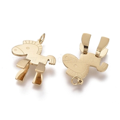 Pendentifs en acier inoxydable 304 avec placage ionique (IP)&nbsp;STAS-H100-53G