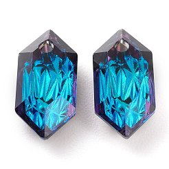 Geprägte Glas Strass Anhänger&nbsp;GLAA-J101-02A-001BB