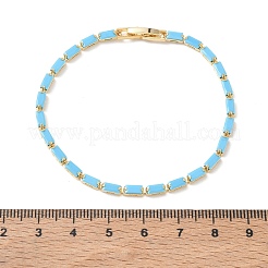 Bracelets de tennis en turquoise synthétique&nbsp;KK-CBA964F-01G-02