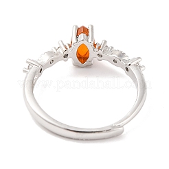 Pferdeauge natürlicher Karneol verstellbare Ringe&nbsp;RJEW-Q817-02P-05