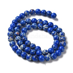 Synthetische imperiale Jaspis-gefärbte Perlenstränge&nbsp;G-D077-A01-01A