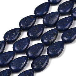 Synthetische Howlith-Imitation Lapislazuli-Perlenstränge&nbsp;G-S393-14A-18x25