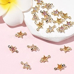 Ciondoli a stella Shegrace in ottone con pavé di zirconi cubici.&nbsp;XGRQ2O760-441G