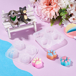Diy Katzenpfotenabdruck-Fondant-Silikonformen&nbsp;DIY-TAC0015-31