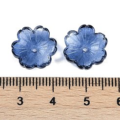 Perles de verre transparentes peintes en aérosol&nbsp;X1-GLAA-H035-04D