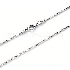 Collana a maglie Boston in acciaio inossidabile 304 anti-ossidazione&nbsp;NJEW-S420-006A-P