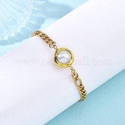 Natürliche Barockperle Keshi Perle Link Armbänder&nbsp;BJEW-JB13963