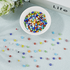 Millefiori a mano fili di perline di vetro&nbsp;LAMP-LT0001-09A