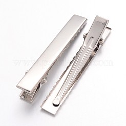 Eisen Flach Alligator Haarspange Zubehör&nbsp;IFIN-S286-57mm-1