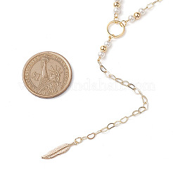 Messingkette Lasso Halsketten&nbsp;NJEW-JN04920
