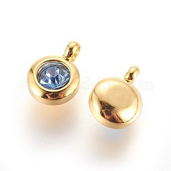 Strass-Anhänger aus Edelstahl 304&nbsp;STAS-P237-10G-11