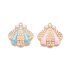 Crémaillère placage pendentifs en émail d'alliage&nbsp;ENAM-N056-367KCG