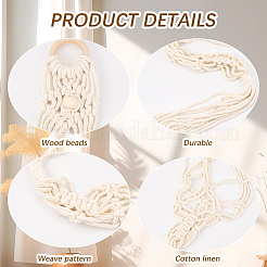 Support de guitare en cordon de coton macramé&nbsp;AJEW-WH20006-113B