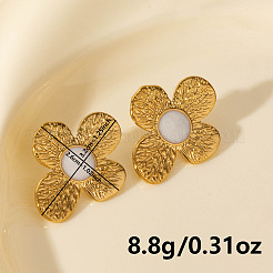 Ohrstecker mit Blumenmotiv aus 304 Edelstahl&nbsp;BM1412-2
