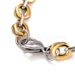 Collana con catene a maglie ovali in acciaio inossidabile 304 con placcatura sotto vuoto in PVD&nbsp;STAS-E160-18GP