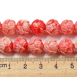 Scavate perline di corallo sintetici&nbsp;CORA-R021-07-01