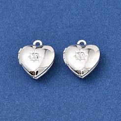 Bases de rhinestone de bronce colgante de corazón&nbsp;KK-A276-12S