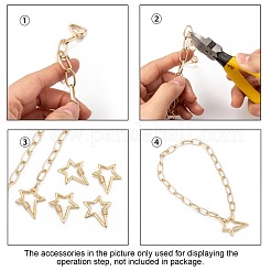 Messing Micro Pave klare Zirkonia Schraube Karabiner Schloss Charms&nbsp;X-ZIRC-L085-06G