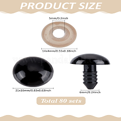 Plastikpuppenaugen&nbsp;DOLL-LP0001-21B