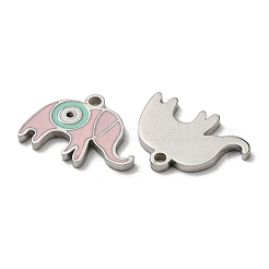 Pendentifs en acier inoxydable 304 émaillés&nbsp;STAS-L022-003P