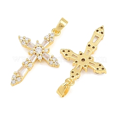 Pendentifs en laiton zircon cubique transparent&nbsp;CU-CBA9AB3-16G