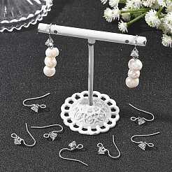 Ohrringrohlinge aus Messing mit Zirkonia-Pavé&nbsp;XGRQ4S985-740P