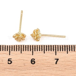 Clous d'oreilles en laiton&nbsp;EJEW-P346-01C-G