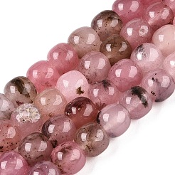 Chapelets de perles en jade blanc naturel teinté&nbsp;G-T138-210C