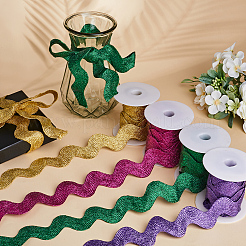 5 Yard gewelltes Fransenbesatzband aus Polyester&nbsp;OCOR-GF0003-45B