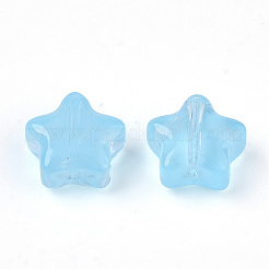 Perlas de vidrio pintado en aerosol transparente&nbsp;GLAA-N035-01-A06
