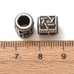 316 chirurgische Edelstahl-Europäische Perlen&nbsp;SA-CBA7555-01AS-07