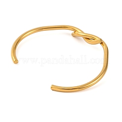 Ionenplattierung (IP) 304 Edelstahl-Manschettenarmbänder für Frauen&nbsp;BJEW-D048-08G