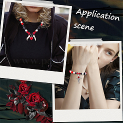 DIY-Sets zur Herstellung von Stretch-Armbändern im Gothic-Stil&nbsp;DIY-SC0033-37