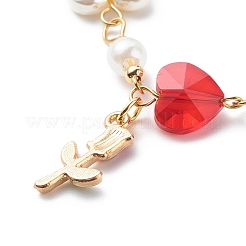 Bracciale in lega smaltata con rosa della vita&nbsp;BJEW-JB08671