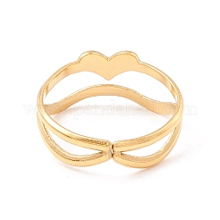 Bague de manchette en acier inoxydable 304 avec placage ionique (IP)&nbsp;RJEW-F121-01G