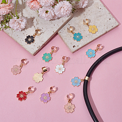 12 pendentif décoratif en forme de stéthoscope en alliage émaillé&nbsp;HJEW-OC00205