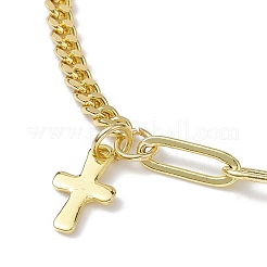 304 Edelstahl-Kreuz-Charm-Armband&nbsp;BJEW-JB10029