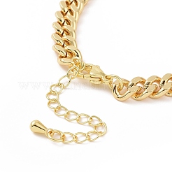 Bracelet à maillons papillon en zircone cubique transparente&nbsp;BJEW-B068-06