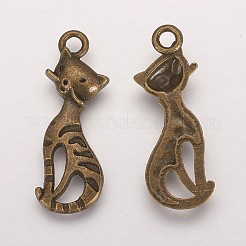 Pendentifs chaton en alliage de style tibétain&nbsp;X-PALLOY-2703-AB-FF