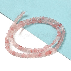 Perle di vetro di quarzo ciliegio fili&nbsp;G-G085-B08-01